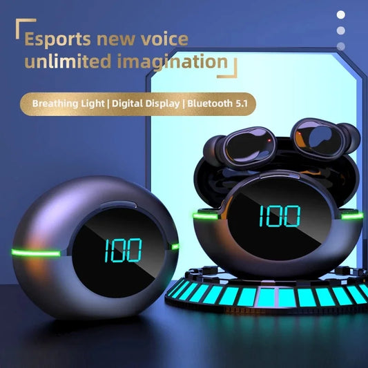 #Y80 New Bluetooth Earphones Tws Wireless Sports Running Waterproof Noise Reduction Gaming Esports Mobile Digital Display