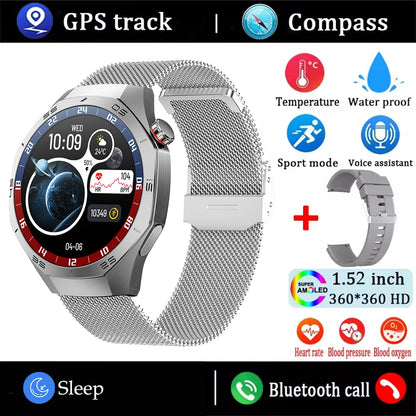 Waterproof Smartwatch 2025 | GPS, AMOLED Display & Health Monitor