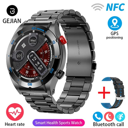 2025 GEJIAN AMOLED Smartwatch | NFC, GPS & Health Tracking