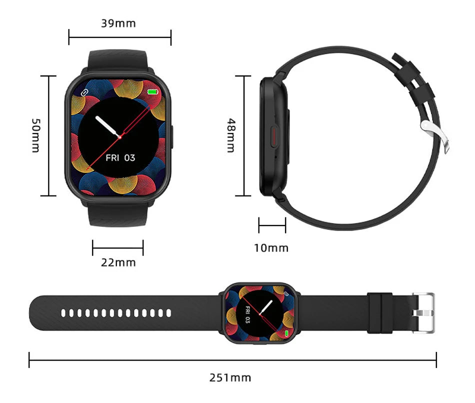 Smartwatch Compatible with Xiaomi, Huawei & Samsung | 2025 Edition