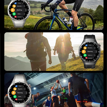 2025 New IP68 Waterproof Smart Watch AMOLED Screen Bluetooth Call All-day Heart Rate Monitoring Health Smartwatch For Men Women.
