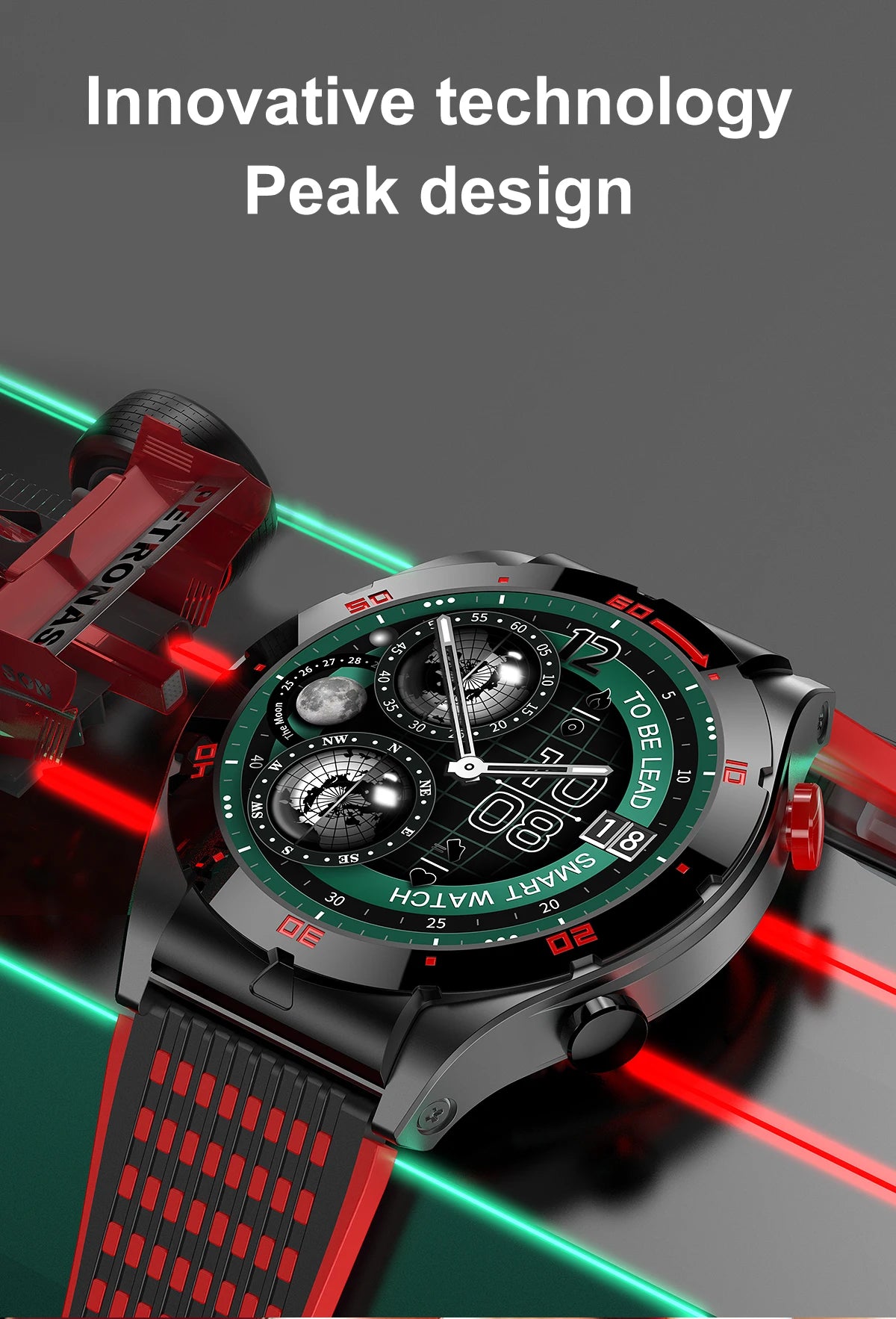 2025 GEJIAN AMOLED Smartwatch | NFC, GPS & Health Tracking