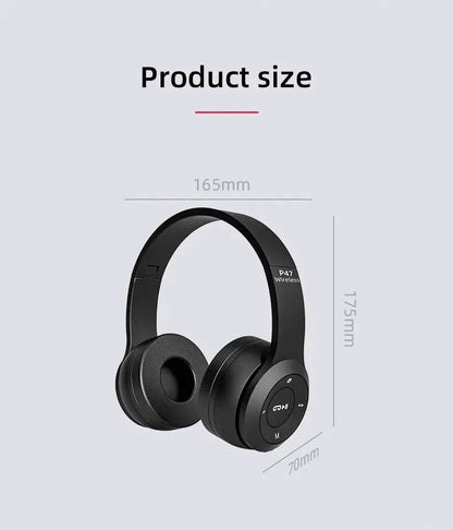 P47 Bluetooth Headset | Wireless, Noise Canceling for iPhone & Samsung