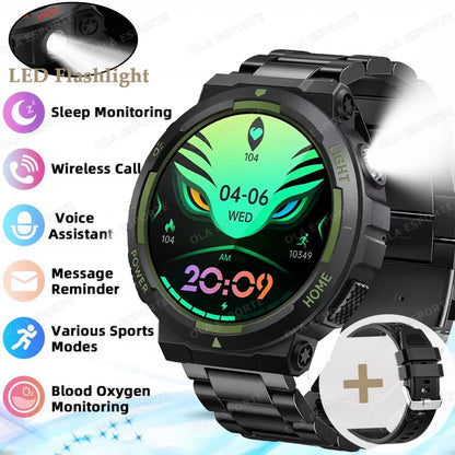 Swimming Smartwatch | 30M Waterproof, Flashlight & Fitness Tracker