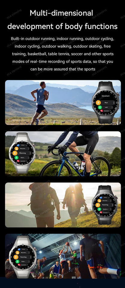 2025 New IP68 Waterproof Smart Watch AMOLED Screen Bluetooth Call All-day Heart Rate Monitoring Health Smartwatch For Men Women.