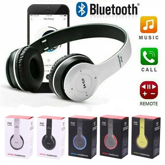P47 Bluetooth Headset | Wireless, Noise Canceling for iPhone & Samsung