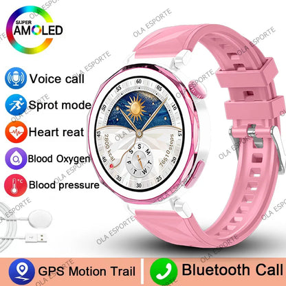 2025 New IP68 Waterproof Smart Watch AMOLED Screen Bluetooth Call All-day Heart Rate Monitoring Health Smartwatch For Men Women.