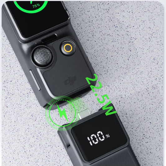 5000mAh Charging Hand Grip for DJI Osmo Pocket 3 with Mini Bracket