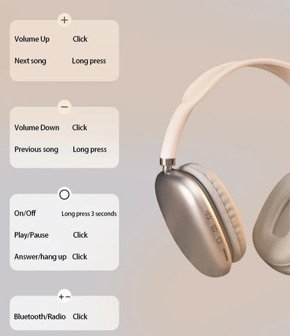 P9 Wireless Gaming Earbuds | Bluetooth Headset with Mic & Noise Cancel