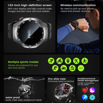 Waterproof Smartwatch 2025 | GPS, AMOLED Display & Health Monitor