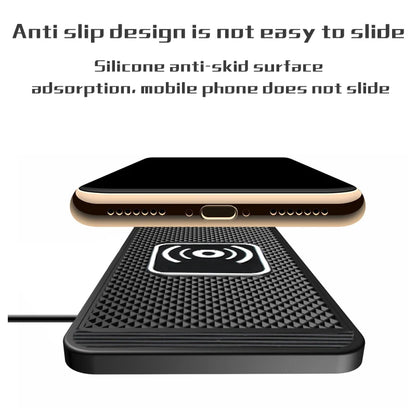 15W Qi Wireless Car Charging Pad – Secure, Non-Slip & Fast