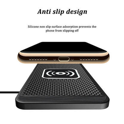 15W Smart Wireless Charger – Auto-Sensing Fast Charge for Android & Huawei